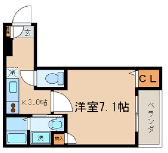 ＧＯＬＤＷＩＮ(ｺﾞ-ﾙﾄﾞｳｲﾝ) 間取り