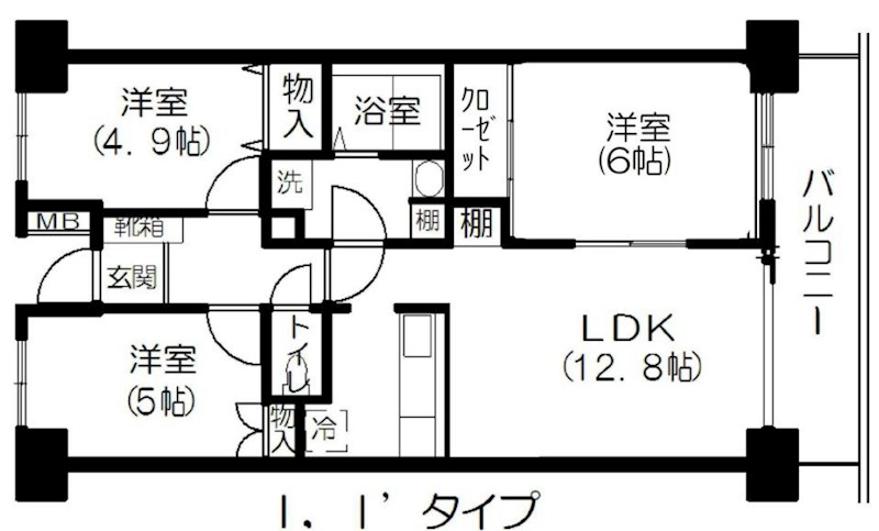 フィオーレ豊島園１ 間取り