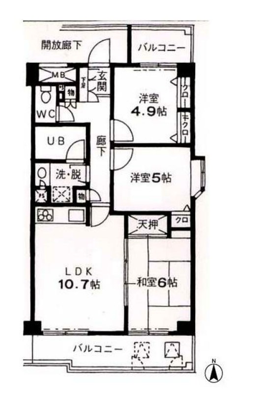 ラ　スペランツァ都立家政 間取り