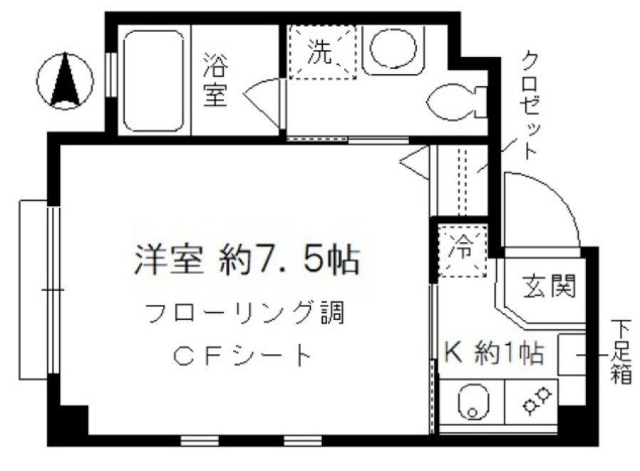 カーサ躑躅ヶ丘 間取り図
