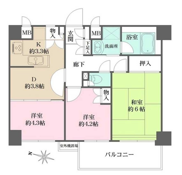 藤和シティコープ富士見台 間取り