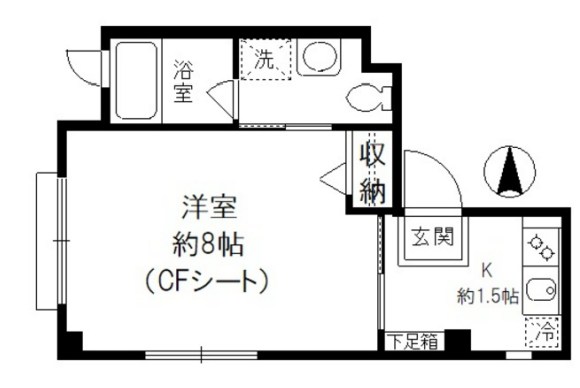 カーサ躑躅ヶ丘 間取り