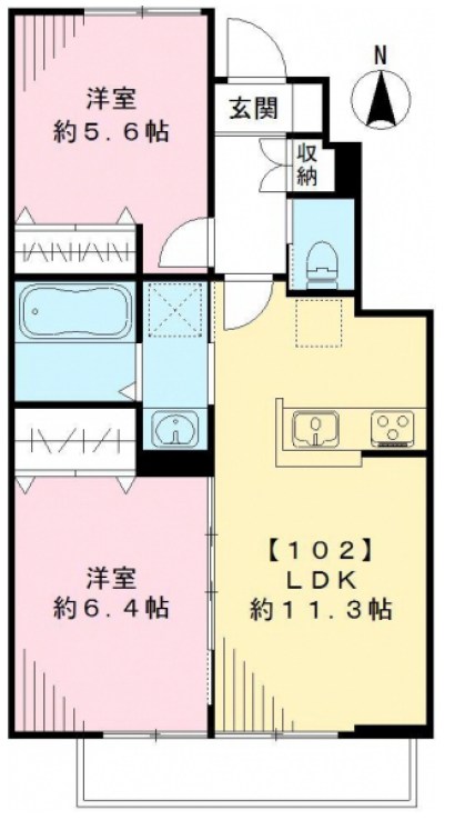 Piece Montee　ピエスモンテ 間取り