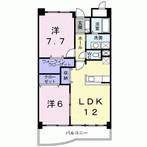 ドゥ・グランデ　Ⅱ 間取り