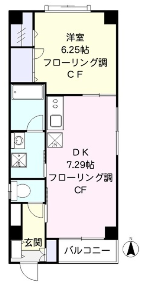 ローレルハイム清水 間取り図