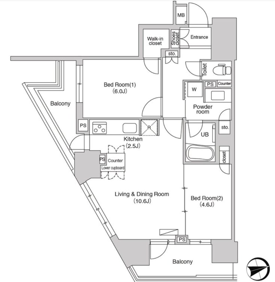 エミリブ石神井公園 間取り図