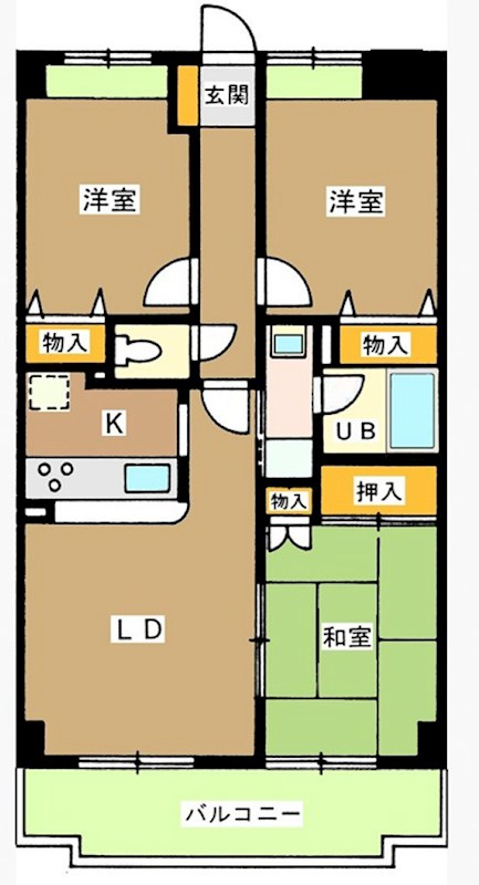 ボヌール高松 間取り図