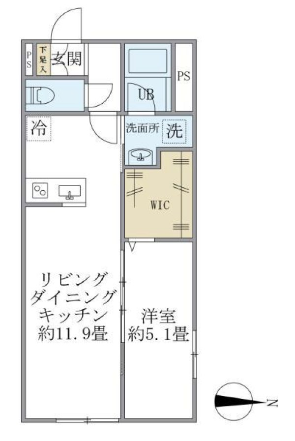 フェリーチェ中村橋Ｂ 間取り