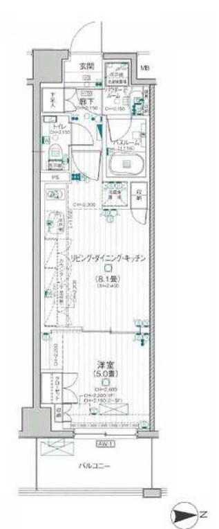 パレステージ練馬Ⅱ 間取り