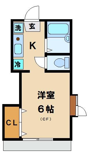 コーポブルースカイⅠ 間取り