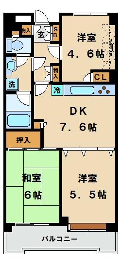 氷川台三丁目パーク・ホームズ 間取り図