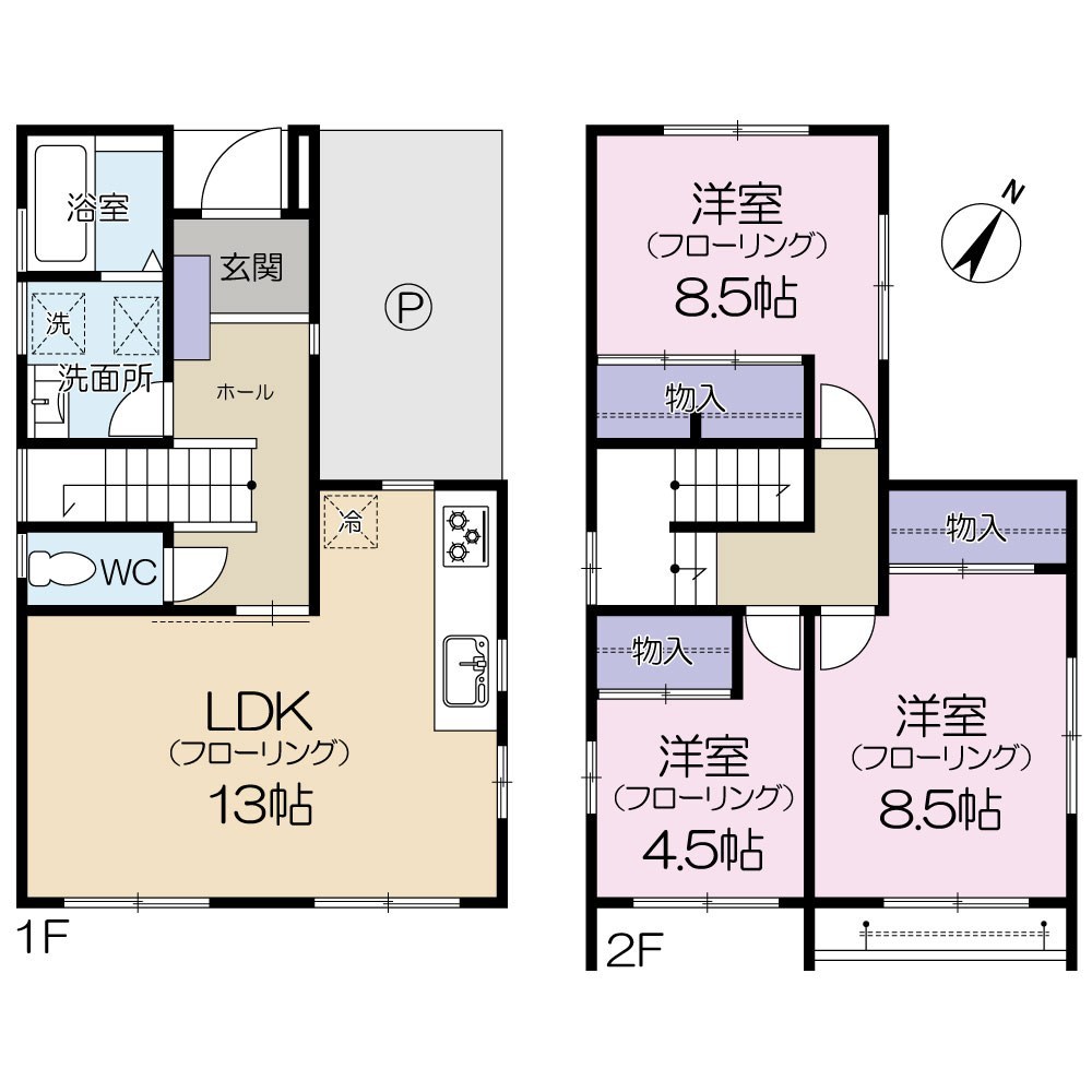 上鷺宮1丁目戸建 間取り図