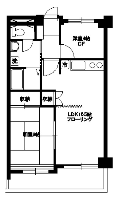アンソレイエ⼩⽵ 間取り