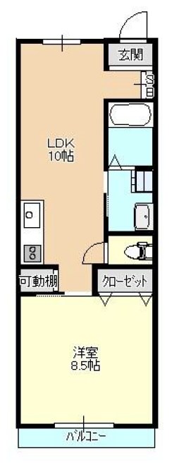 エフプレスト土支田A棟 間取り