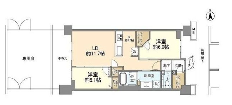 プラウド練馬中村橋マークス 間取り