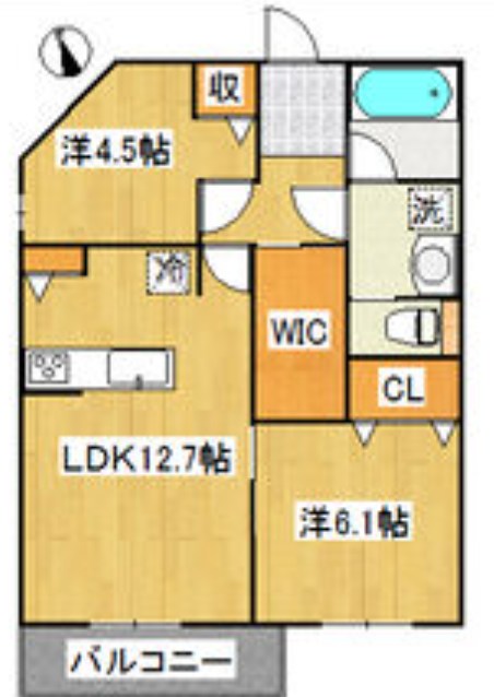 Aix 中村（エクス　ナカムラ） 間取り
