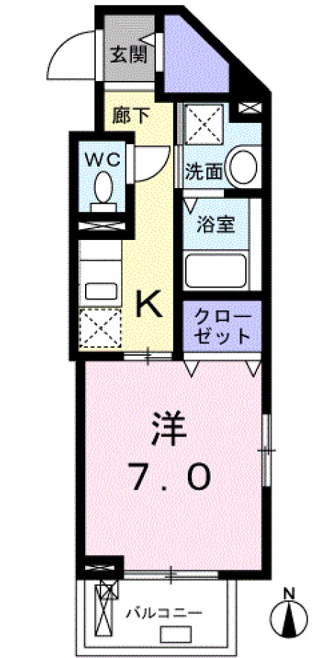 ココ・オランジュ　Ｍ 間取り
