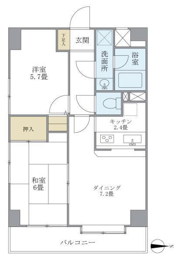 ニューハイツ豊島園 間取り