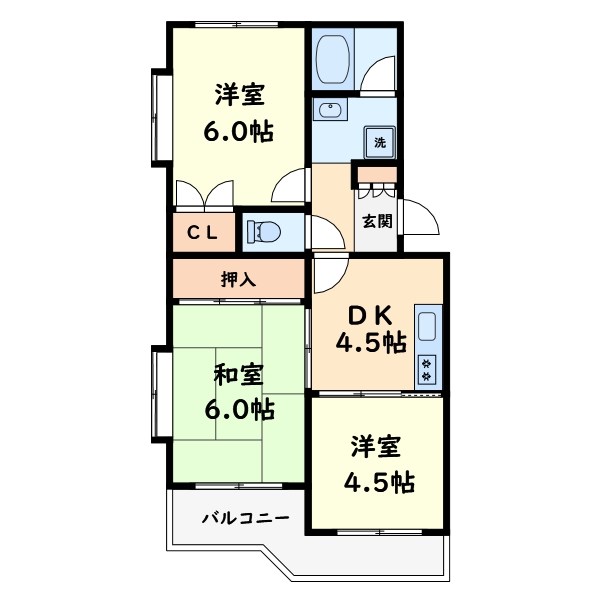 第３ホワイトパレス 間取り図