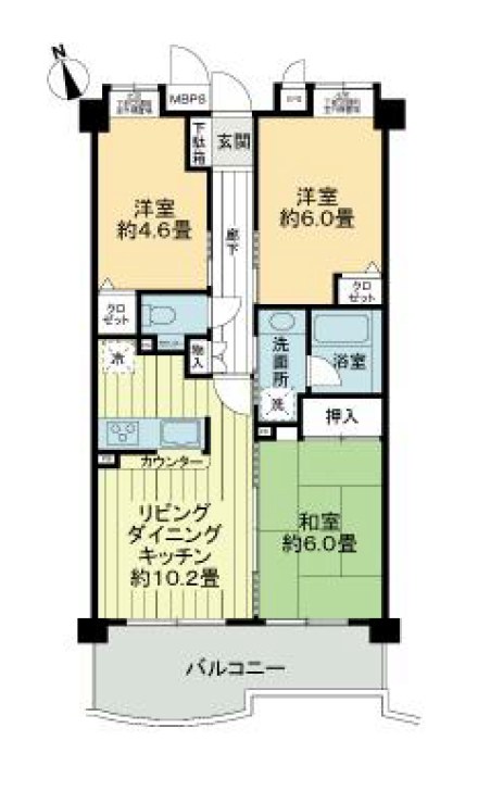 ライオンズシティ桜台 間取り
