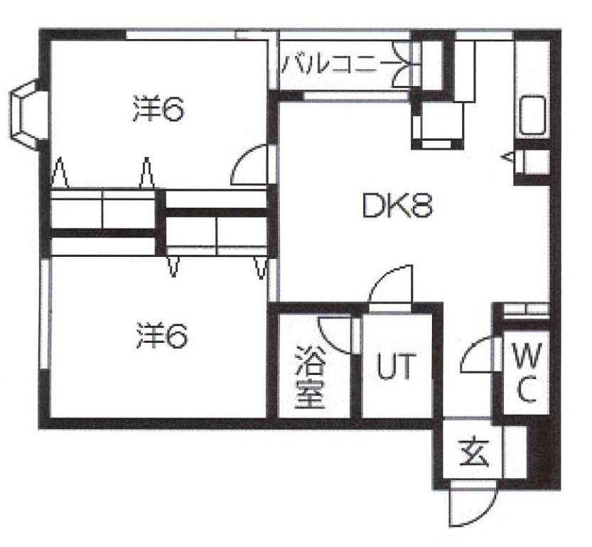 ルクレ東長崎 間取り図