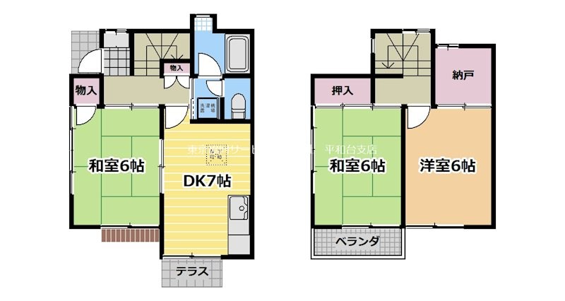 加藤テラスハウスB棟 間取り
