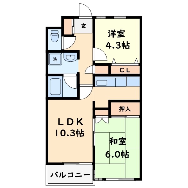 アドバンス江古田 間取り図