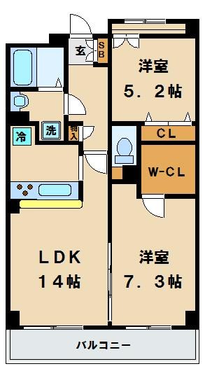 グリーンハウス高松 間取り
