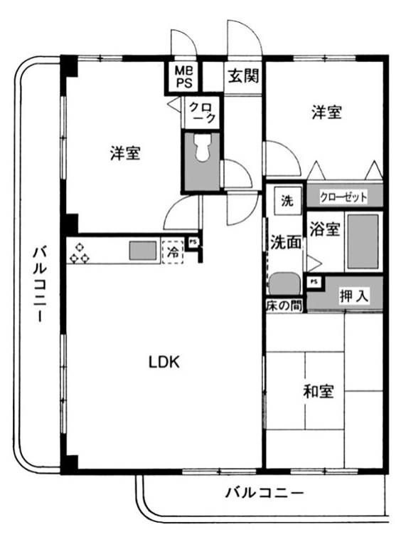ブランニュー向山 間取り