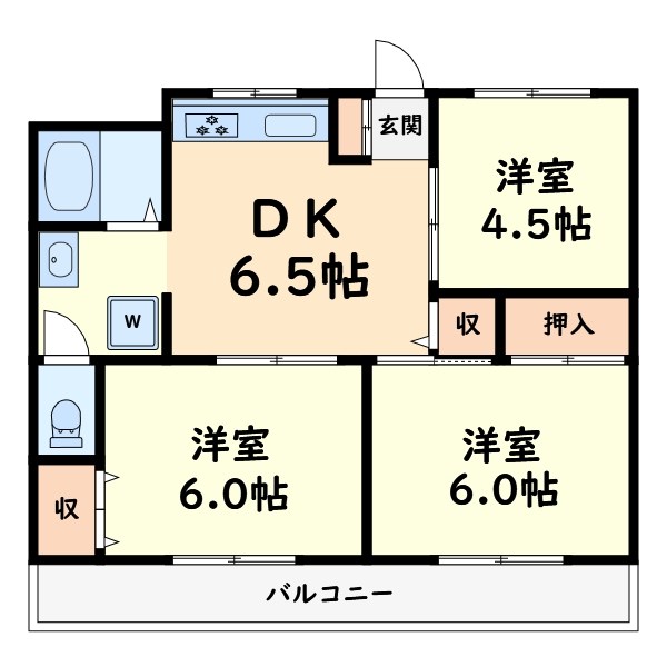 宮本マンション富士 間取り