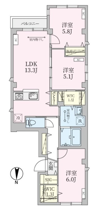 ベルグレビア 間取り