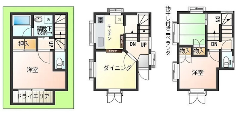 豊玉南貸家 間取り