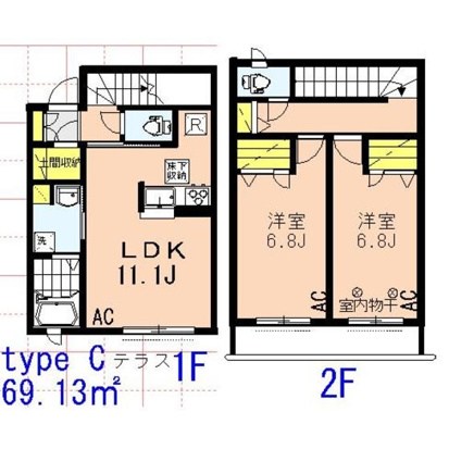 ラフィネ上鷺宮 間取り