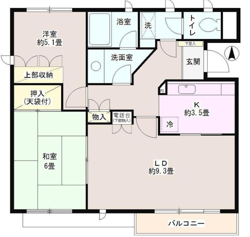 中村北パーク・ホームズ 間取り
