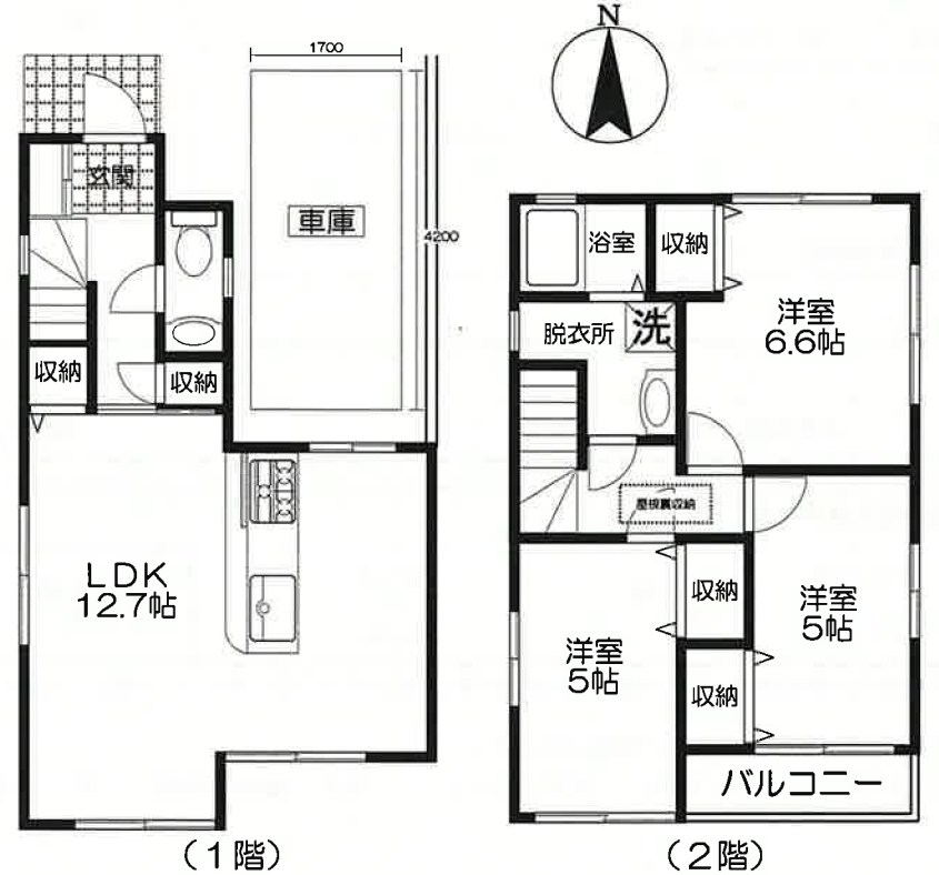 南大泉貸家 間取り