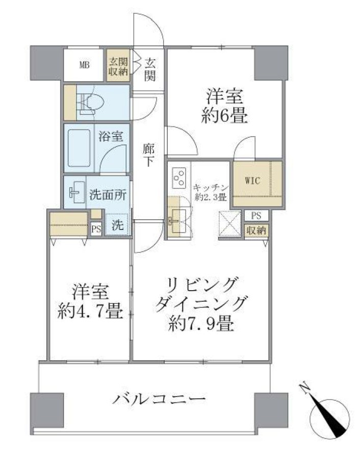 エミリブ東長崎 間取り