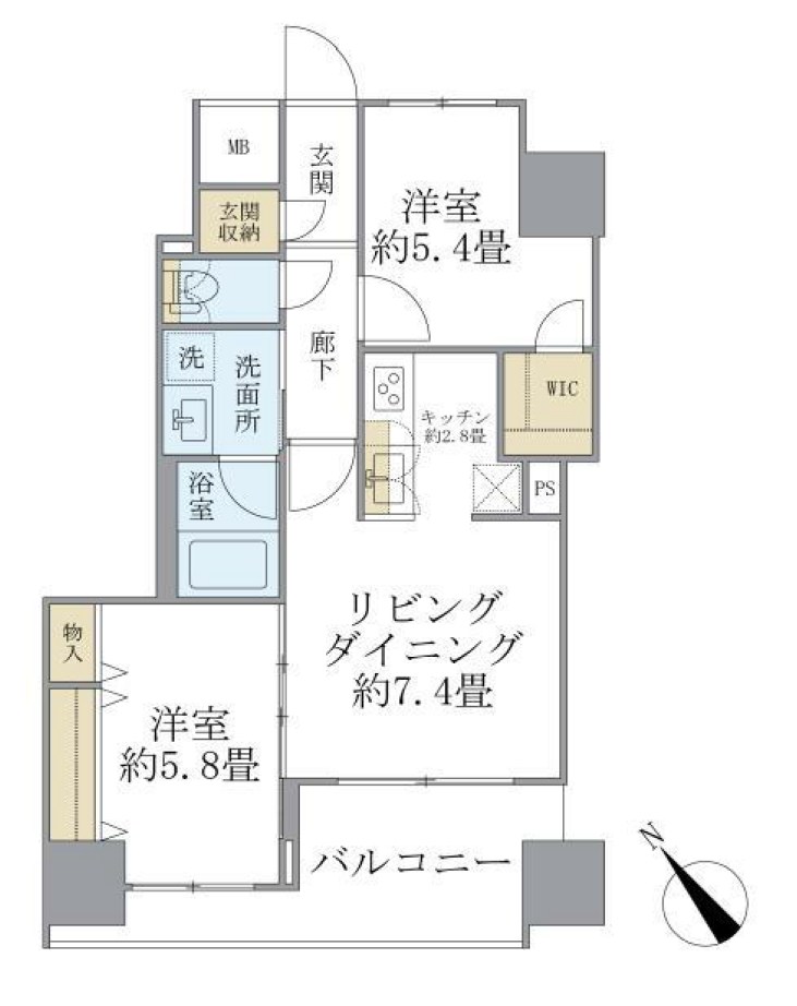 エミリブ東長崎 間取り
