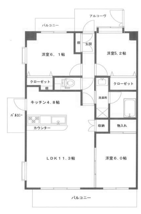 ヴァナ向山 間取り