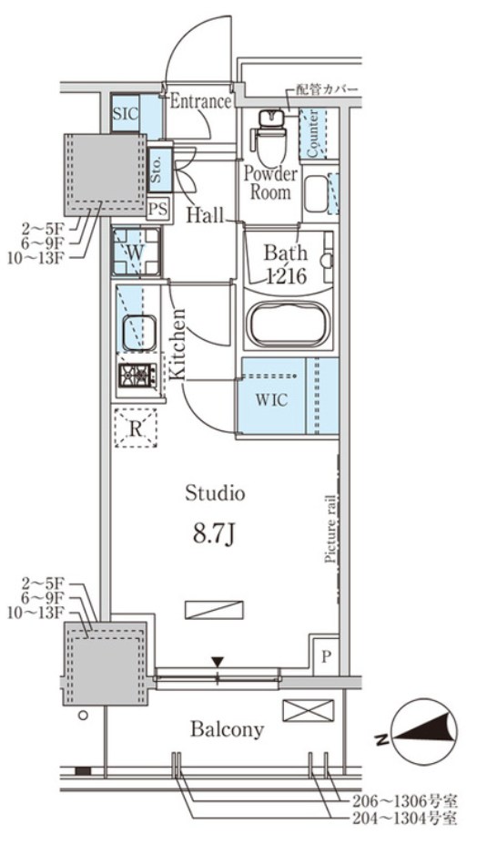 パークアクシス赤塚 間取り