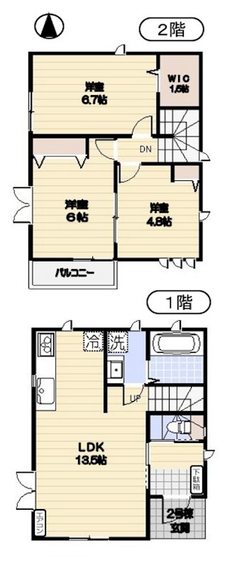 中野区江原町３丁目戸建 間取り
