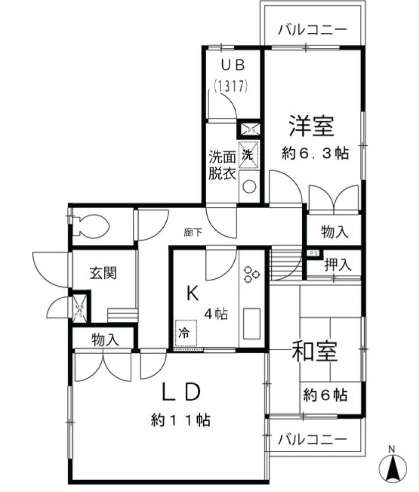 カスティーヨ杵島 間取り