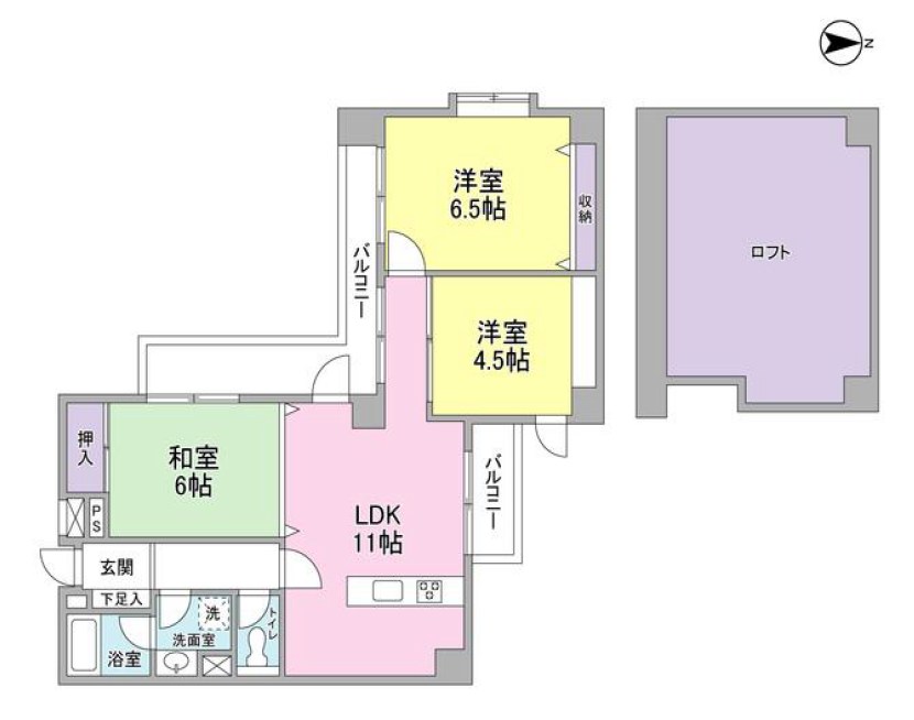 ベルフレール練馬 間取り
