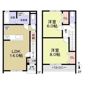 J　Wing　East/West 間取り