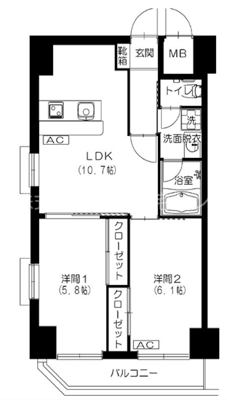 サブ　ローザ 間取り