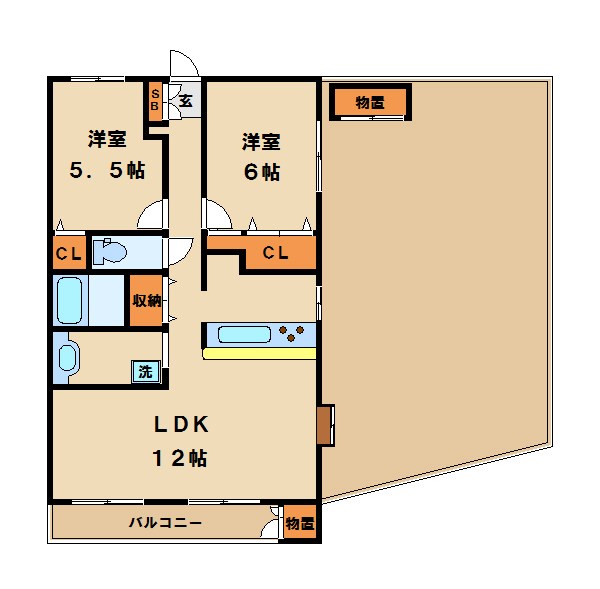 シェルセントラルビレッジⅠ 間取り