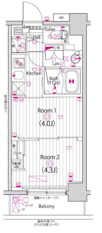 ガーラ・ヴィスタ練馬中村橋 間取り