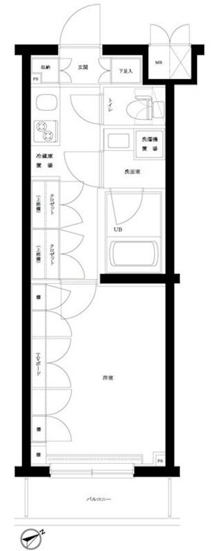 ルーブル中村橋参番館 間取り