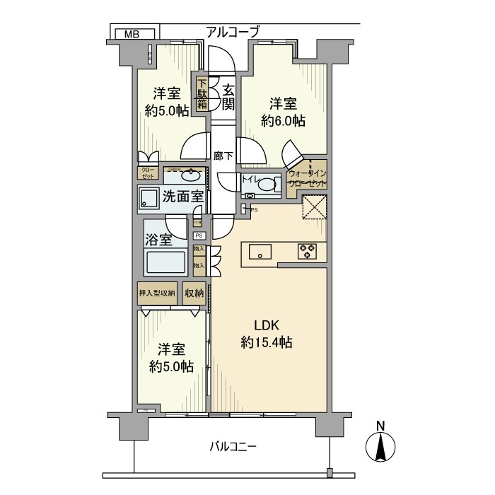 プラウド練馬春日町サンクアージュ 間取り
