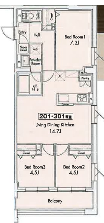 Estelle(エステール） 間取り