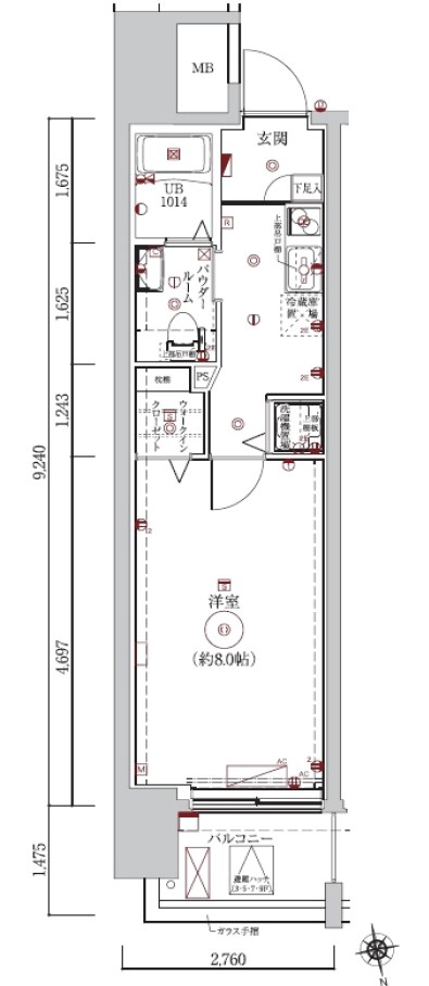 LUMEED江古田（ルミードエコダ） 間取り